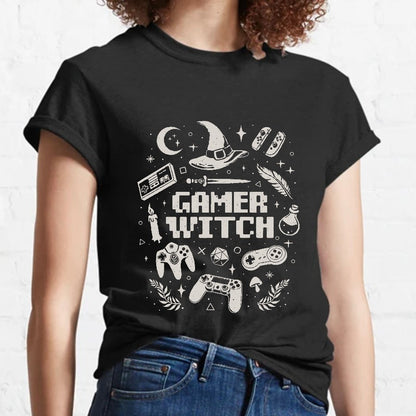Gamer Witch Geeky T-Shirt