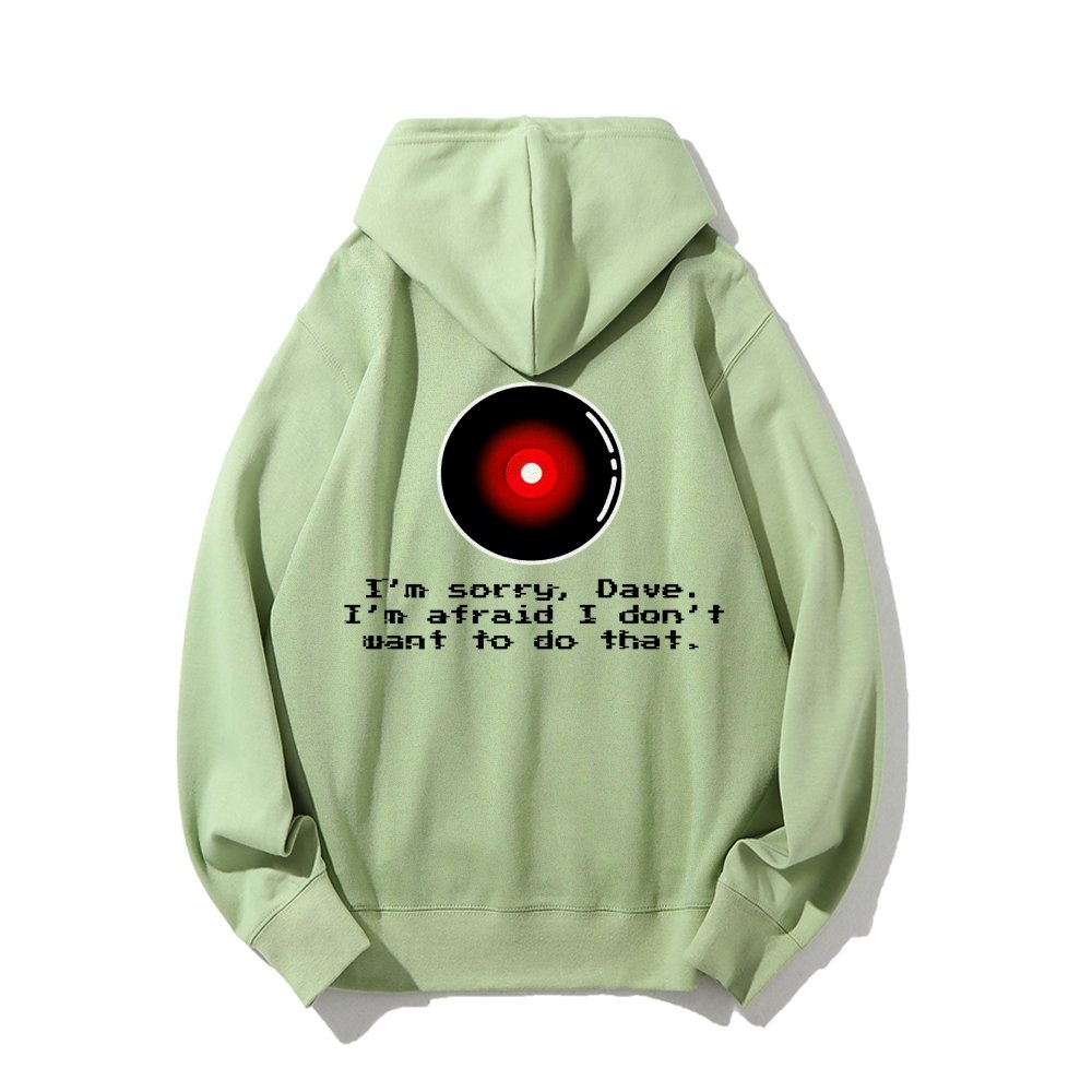 An Introvert's Odyssey I‘m sorry dave Printed Back Unisex Cotton Hoodie