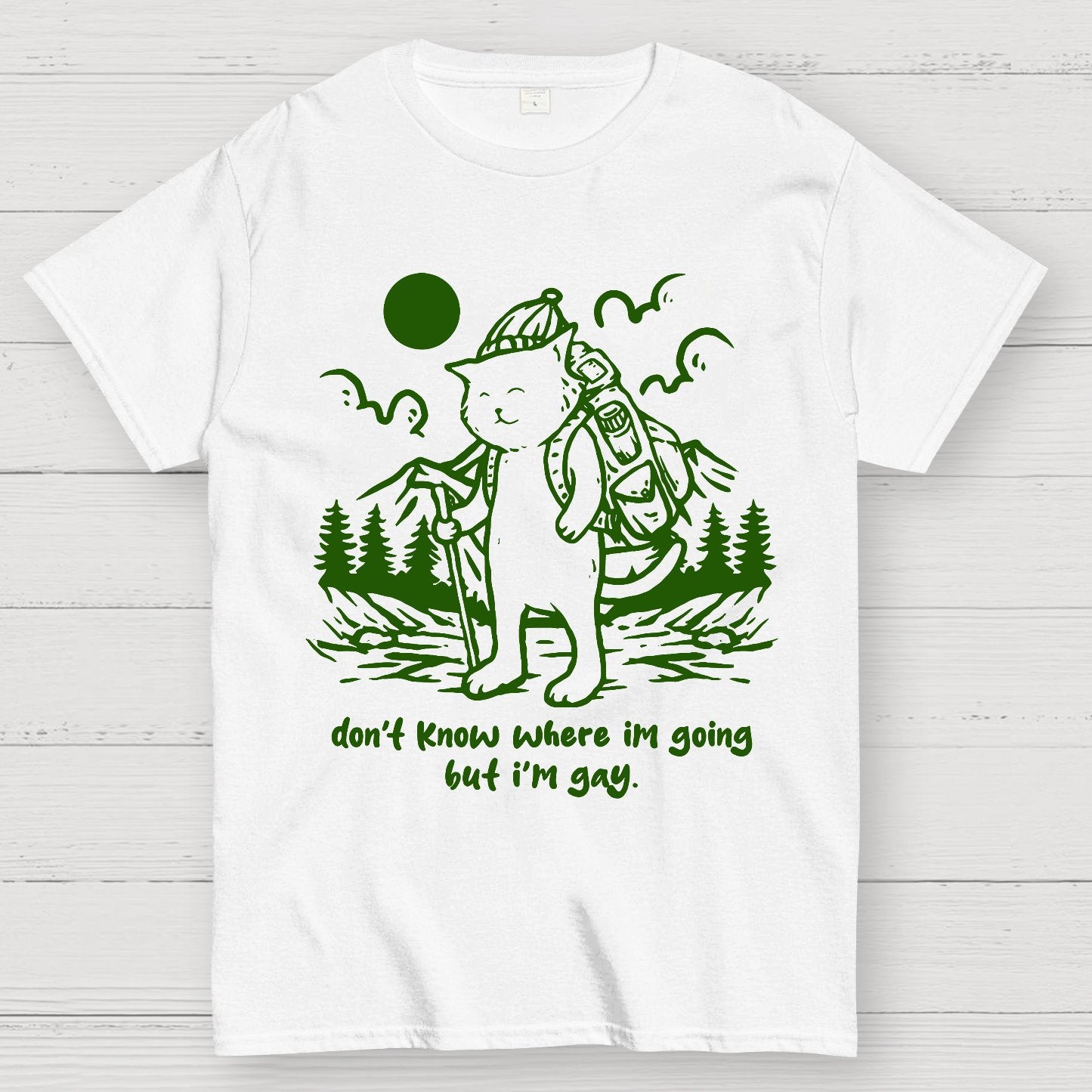 Don't Know Where I'm Going But I'm Gay Geek T-Shirt