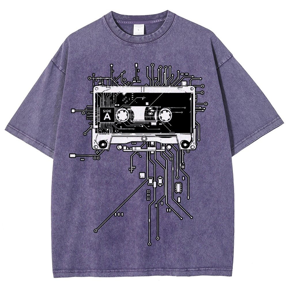Retro Cassette Vintage Distressed T-shirt