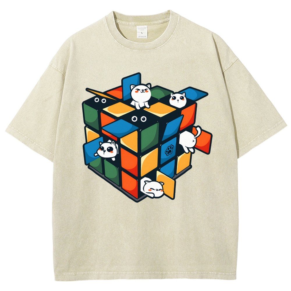 Rubikittens Vintage Distressed T-shirt