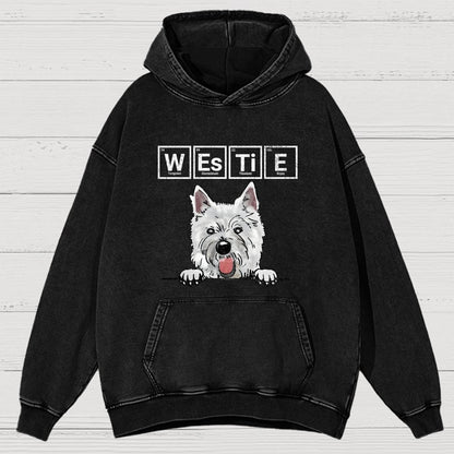 Periodic Table Of Dogs  Dog Lover  Funny Science Vintage Distressed Hoodie