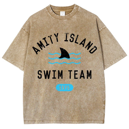 Sunny Bay Swim Team Vintage Distressed T-shirt