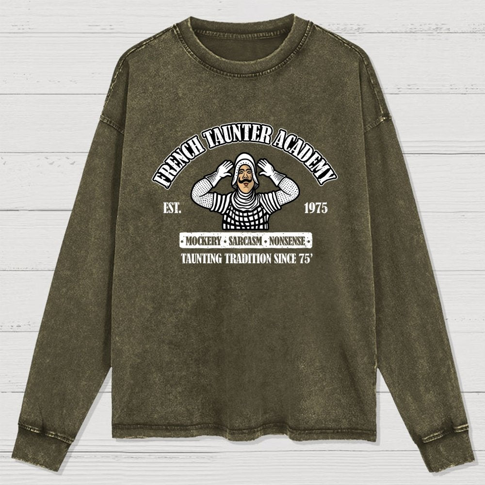 French Taunter Academy Washed Long Sleeve Tee
