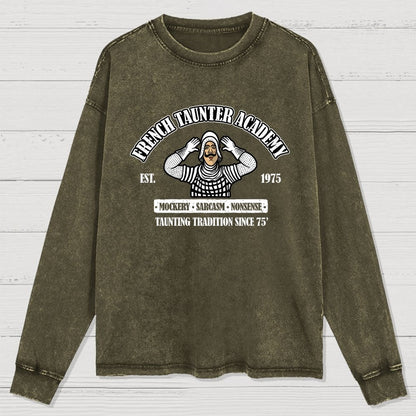 French Taunter Academy Washed Long Sleeve Tee