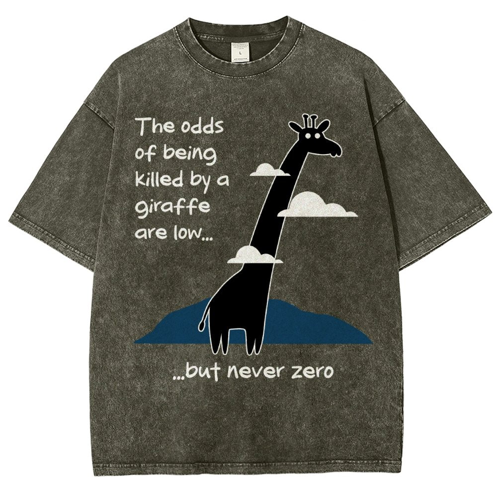 Killer Giraffe Vintage Distressed T-shirt