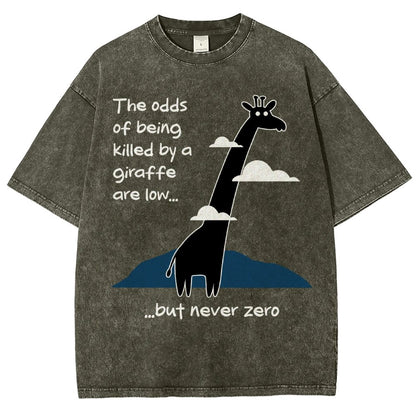 Killer Giraffe Vintage Distressed T-shirt