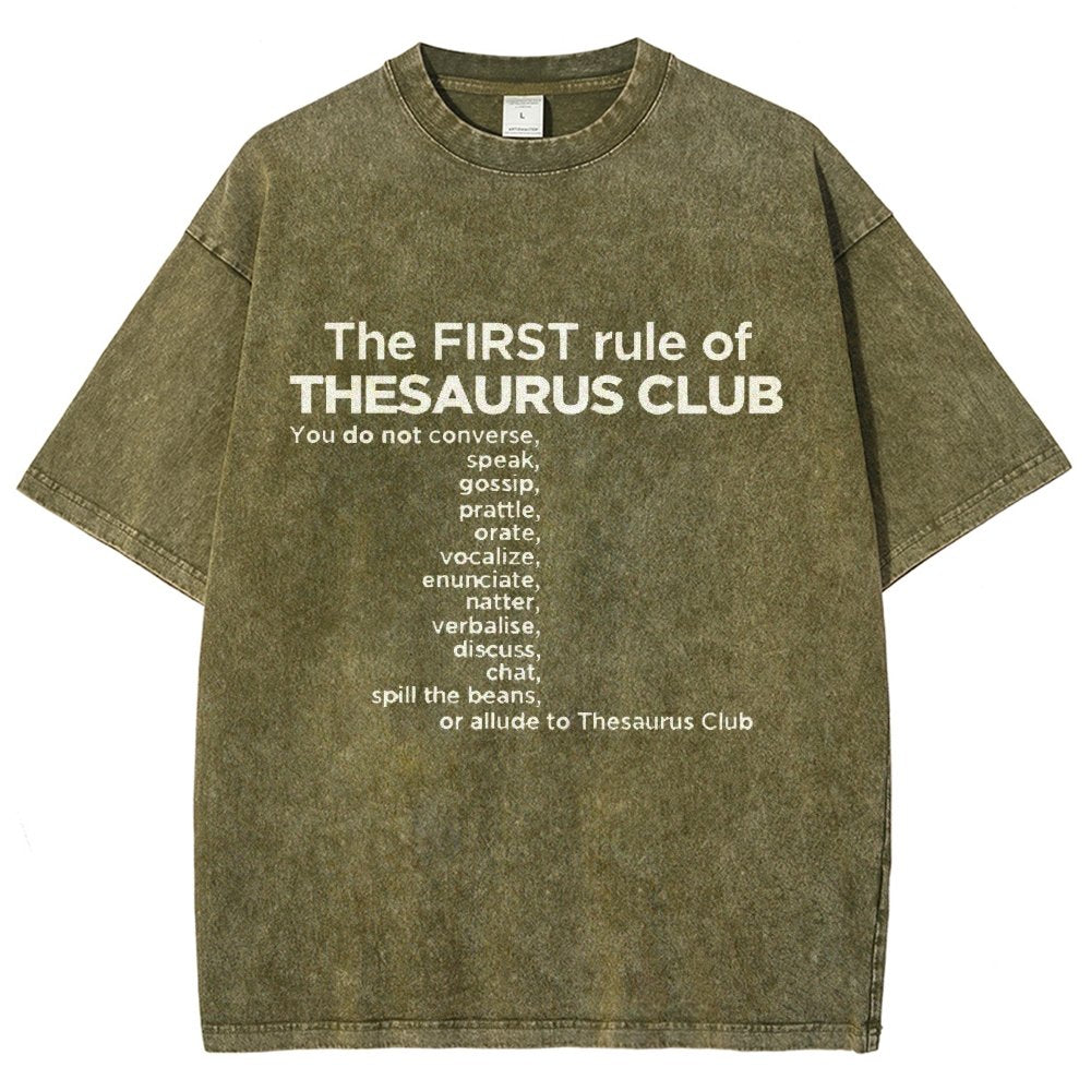 Thesaurus Club Confidential Vintage Distressed T-shirt