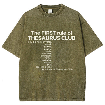 Thesaurus Club Confidential Vintage Distressed T-shirt