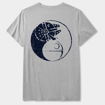 Balancing The Energy Front And Back Printing Geek T-Shirt