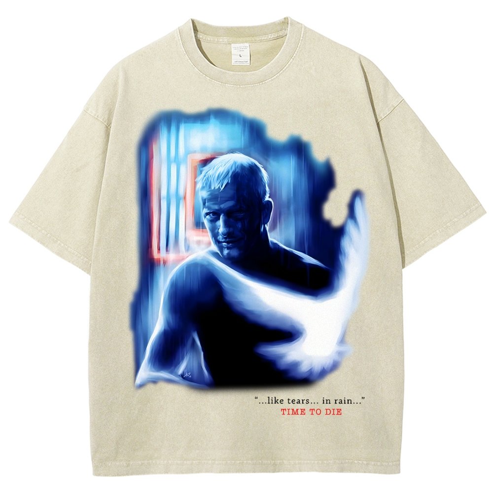 TIME TO DIE Vintage Distressed T-shirt