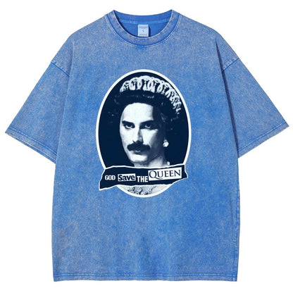God Save The Queen Vintage Distressed T-shirt