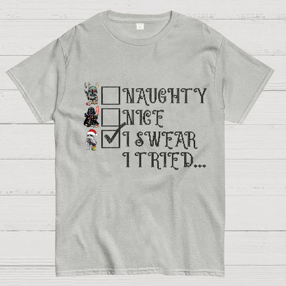 I Swear I Tried Christmas Geek T-Shirt