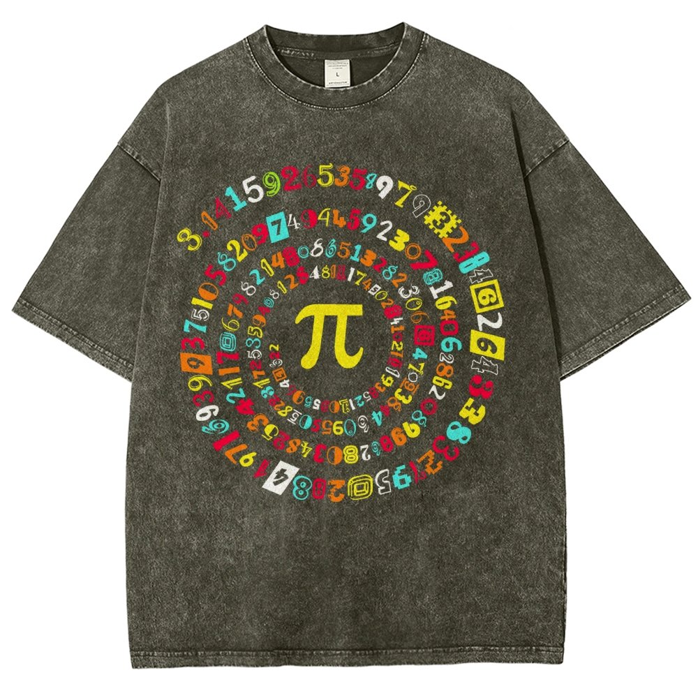 Happy Pi Day Vintage Distressed T-shirt