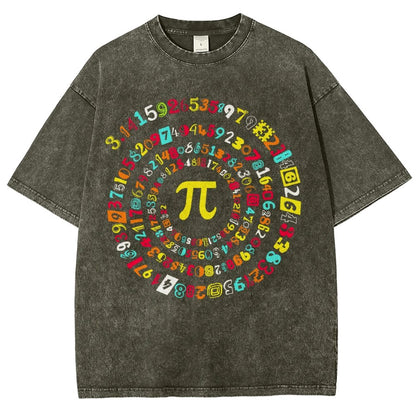 Happy Pi Day Vintage Distressed T-shirt