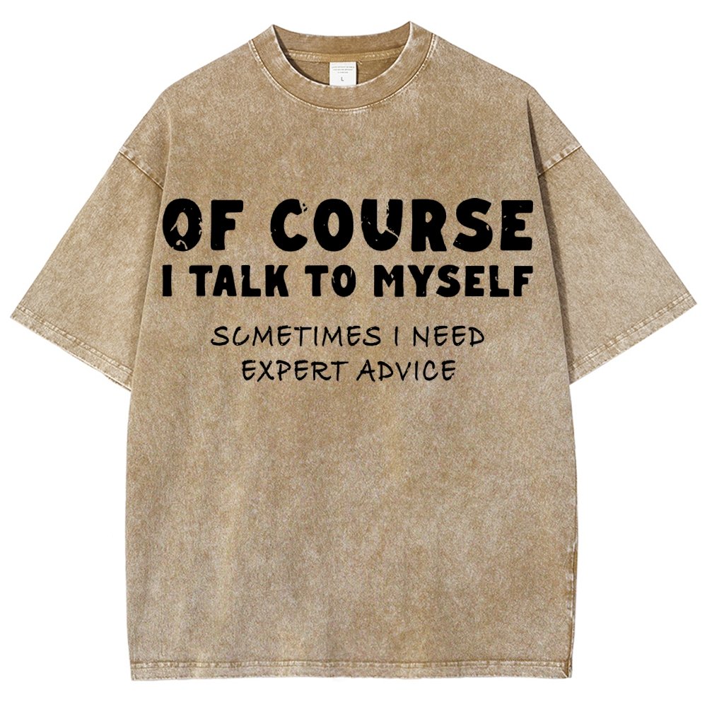 Talk To Myself Vintage Distressed T-shirt