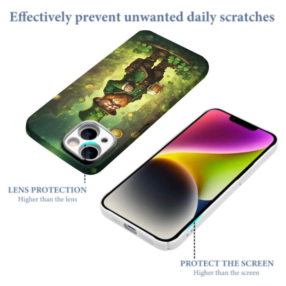 St. Patrick's Day Lucky Green Print Phone Cases