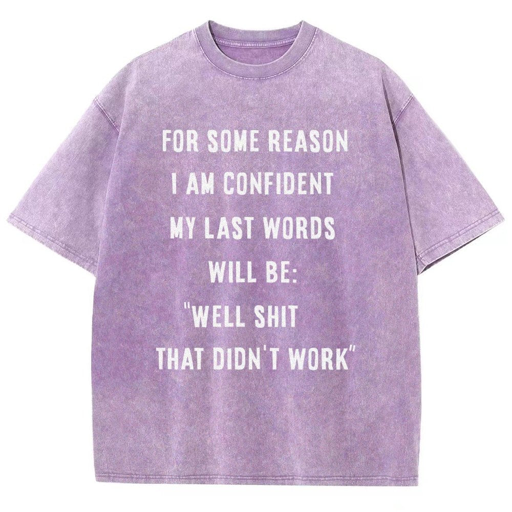 My Last Words Vintage Distressed T-shirt