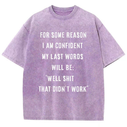 My Last Words Vintage Distressed T-shirt