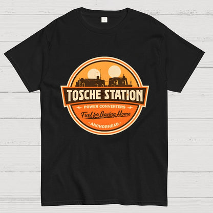Retro SciFi Fuel Station Badge Geek T-Shirt