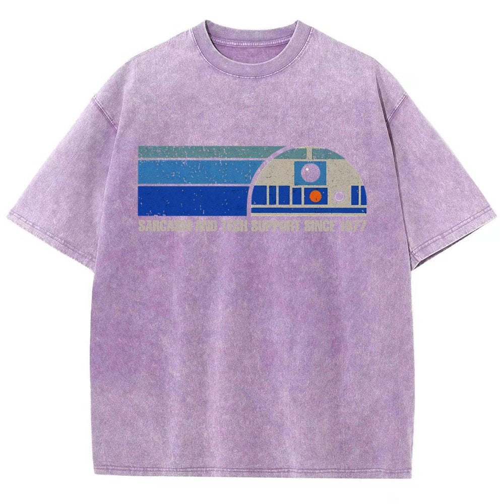 Providing Sarcasm and Tech Support Since 1977 Vintage Distressed T-shirt
