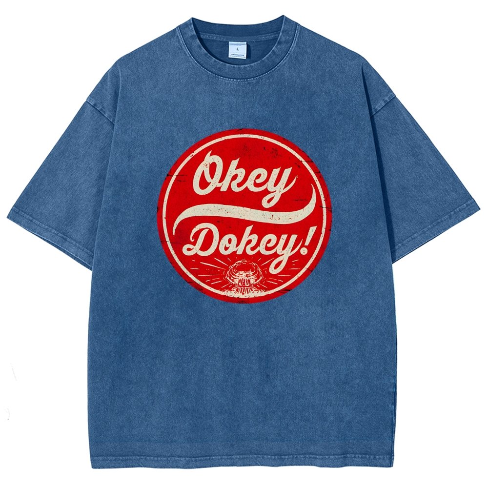 Okey Dokey - The Last Drink Vintage Distressed T-shirt