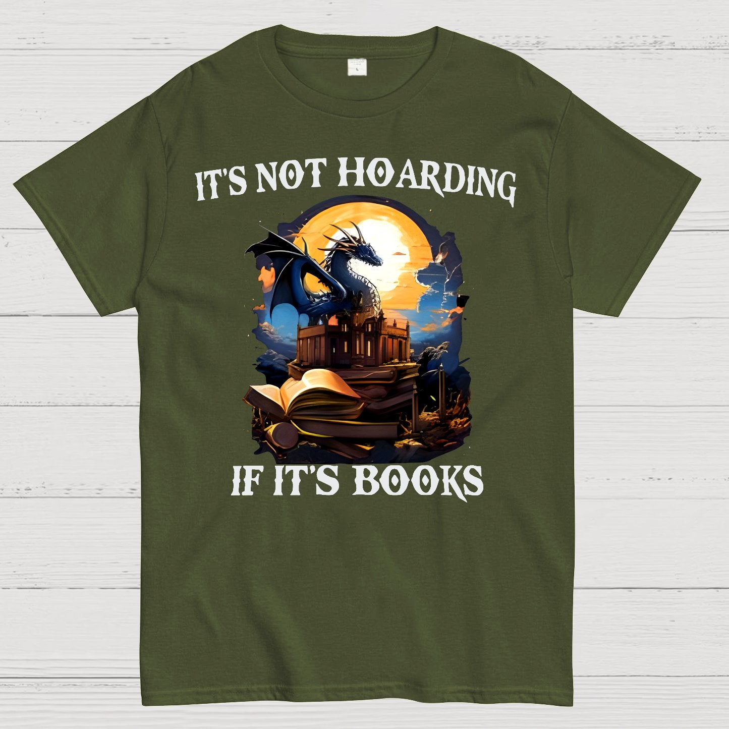 It's Not Hoarding If It's Books Geek T-Shirt