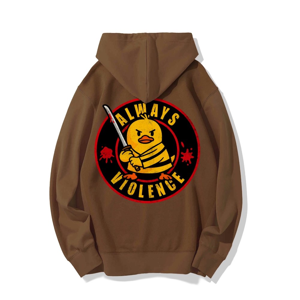 Always violence Printed Back Unisex Cotton Hoodie