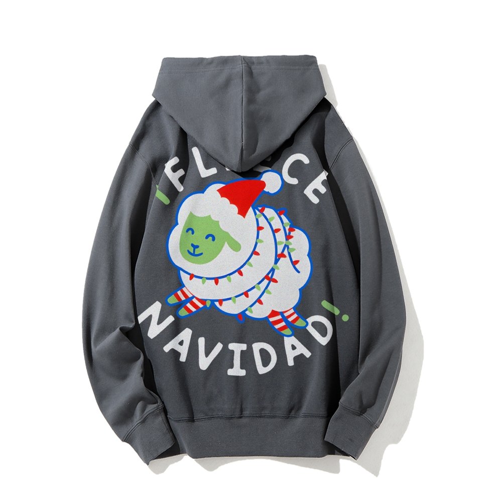 iFleece Navidad! Printed Back Cotton Hoodie