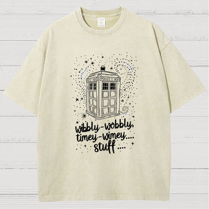 Wibbly wobbly timey wimey Christmas Vintage Distressed T-shirt