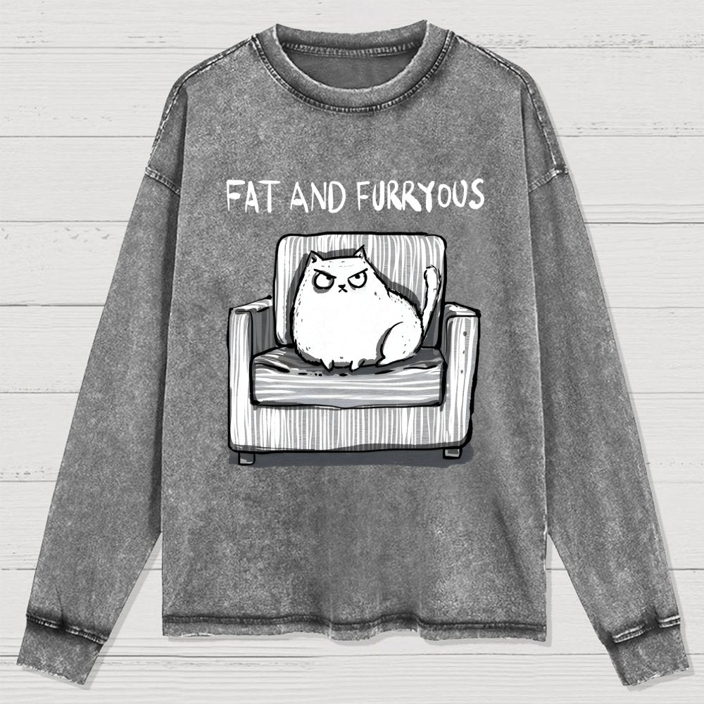 Fat And Furry Washed Long Sleeve Tee