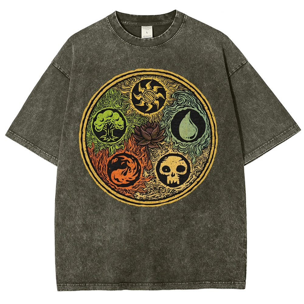 Black Lotus Vintage Distressed T-shirt
