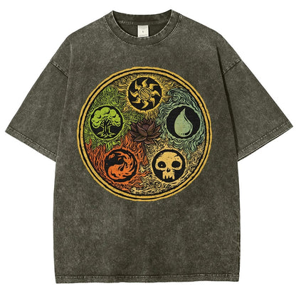 Black Lotus Vintage Distressed T-shirt