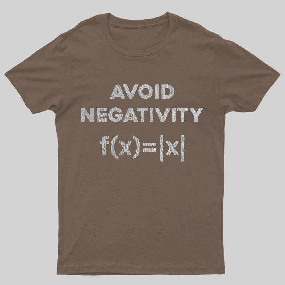 Avoid Negativity Geeky T-Shirt