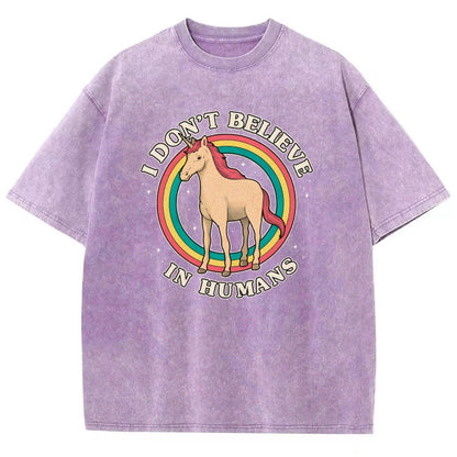 I Don't Believe In Humanity. Vintage Distressed T-shirt