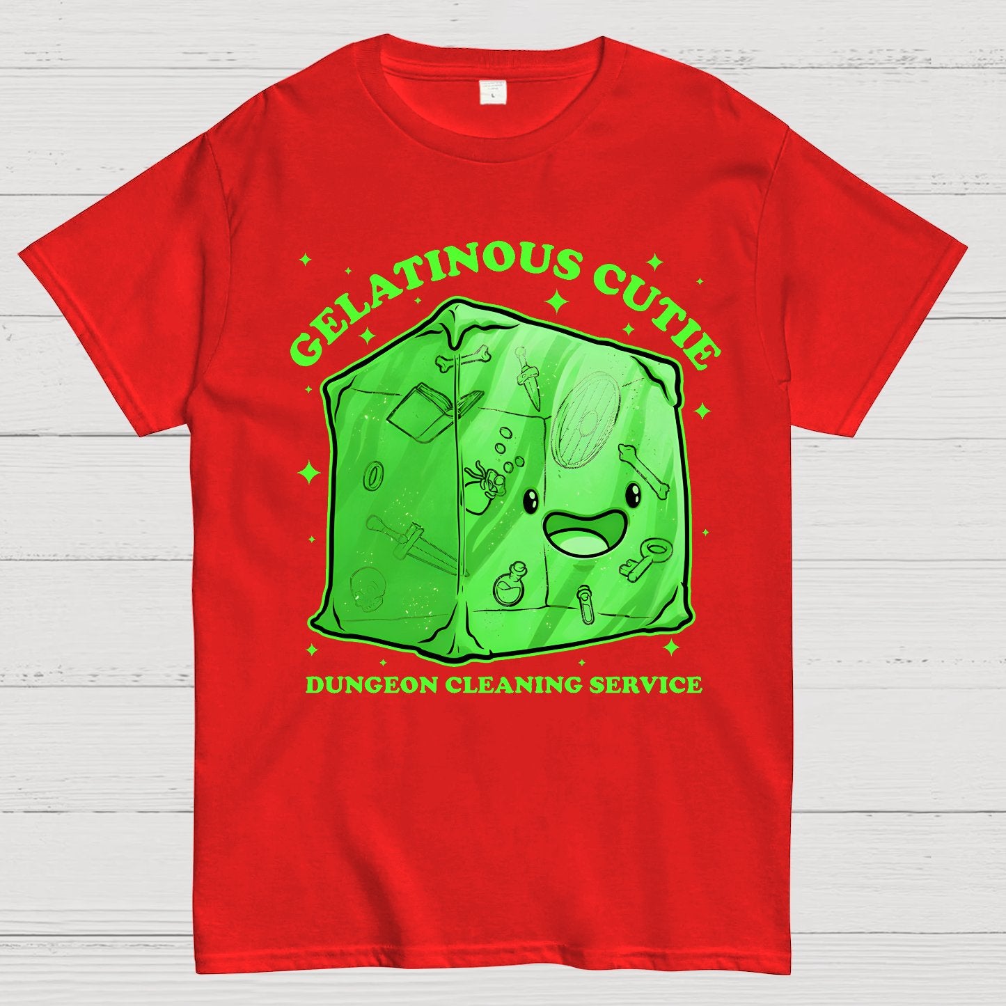 Gelatinous Cute Dungeon Geek T-Shirt