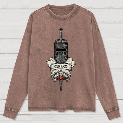 It is but a scratch Washed Long Sleeve Tee