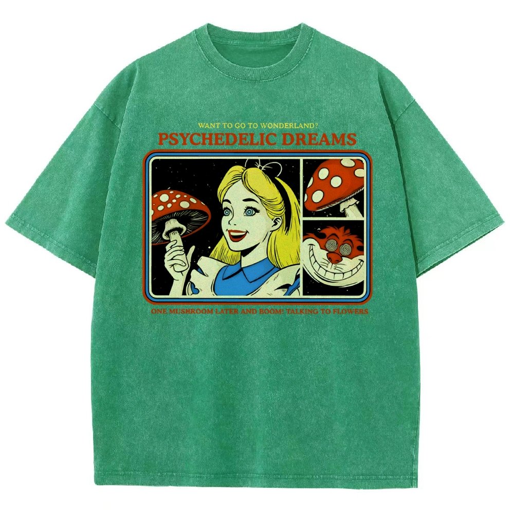 Psychedelic Dreams Vintage Distressed T-shirt