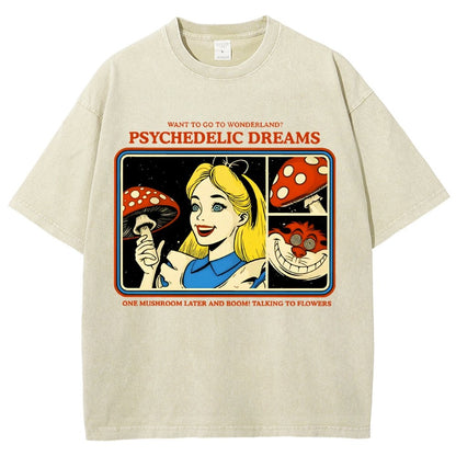 Psychedelic Dreams Vintage Distressed T-shirt