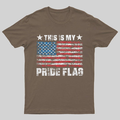 Men's Patriotic Shirt This Is My Pride Flag Geeky T-Shirt
