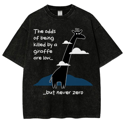 Killer Giraffe Vintage Distressed T-shirt