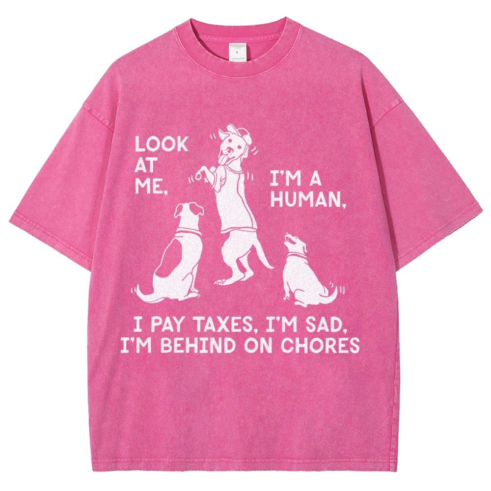 Dog Mocks Humans Vintage Distressed T-shirt