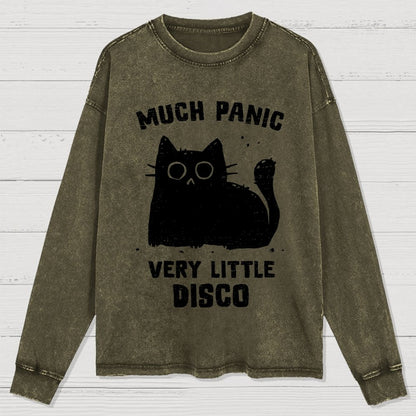Much Panic, Very Little Disco Washed Long Sleeve Tee