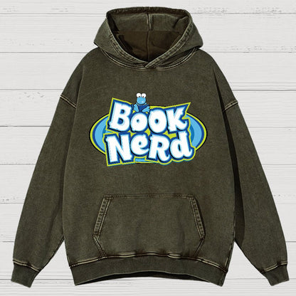 Book Nerd Vintage Distressed Hoodie