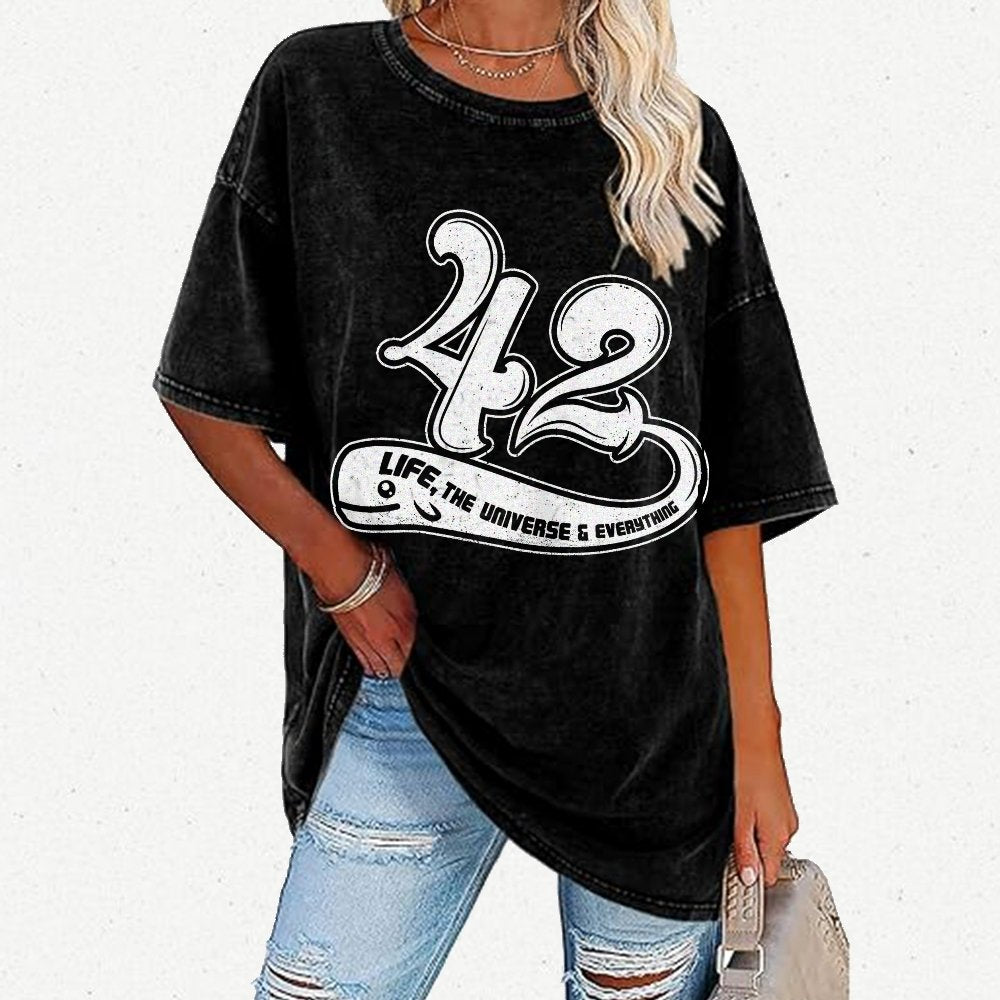 42 Life Vintage Distressed T-shirt