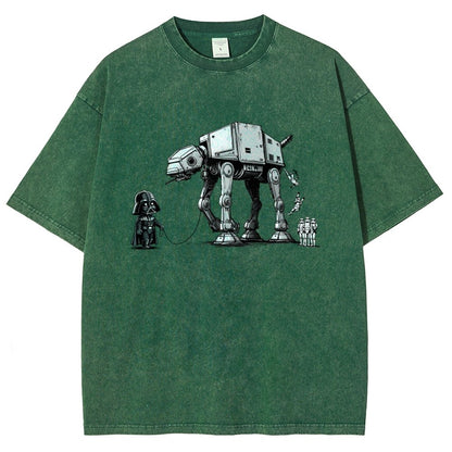 The villain and his adorable steel pet Vintage Distressed T-shirt