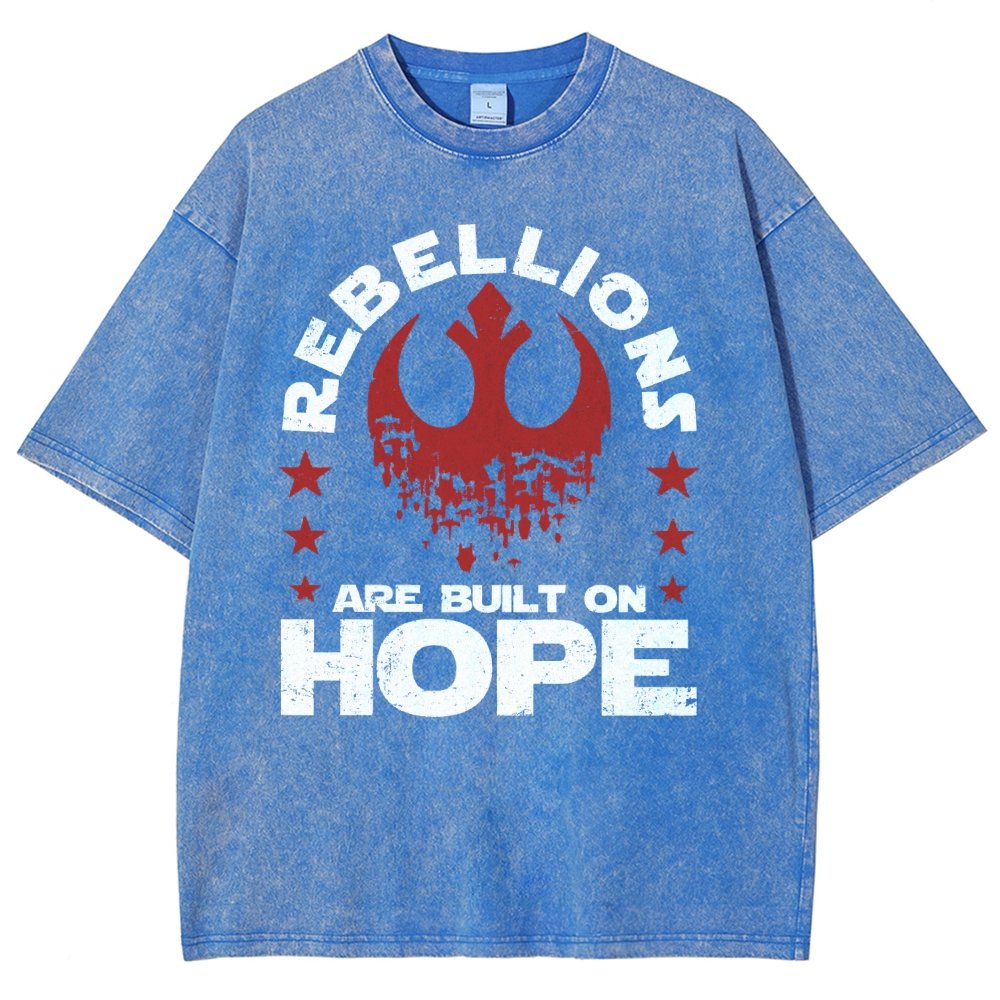 Star Galaxy's  Retro Rebellions Are Built On Hope Vintage Distressed T-shirt