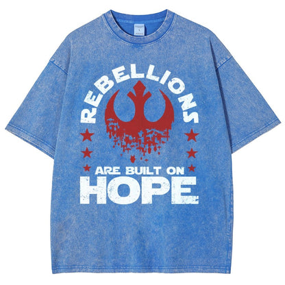 Star Galaxy's  Retro Rebellions Are Built On Hope Vintage Distressed T-shirt
