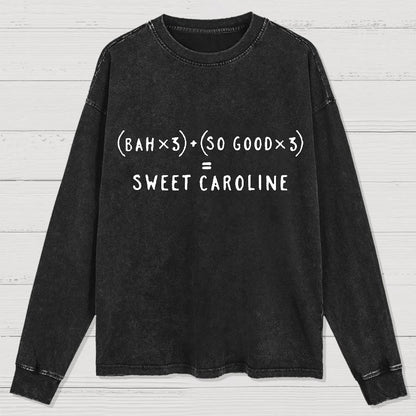 Sweet Caroline Geek Washed Long Sleeve Tee