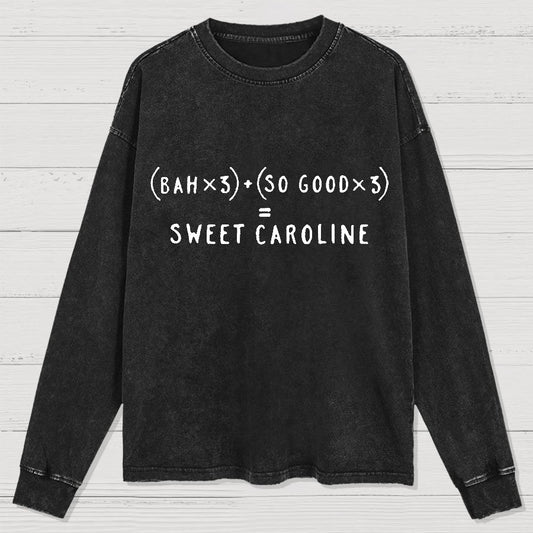 Sweet Caroline Geek Washed Long Sleeve Tee